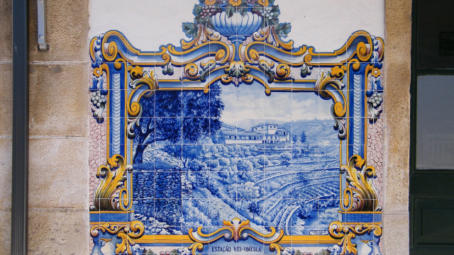 Pinhão Train Station Azulejos